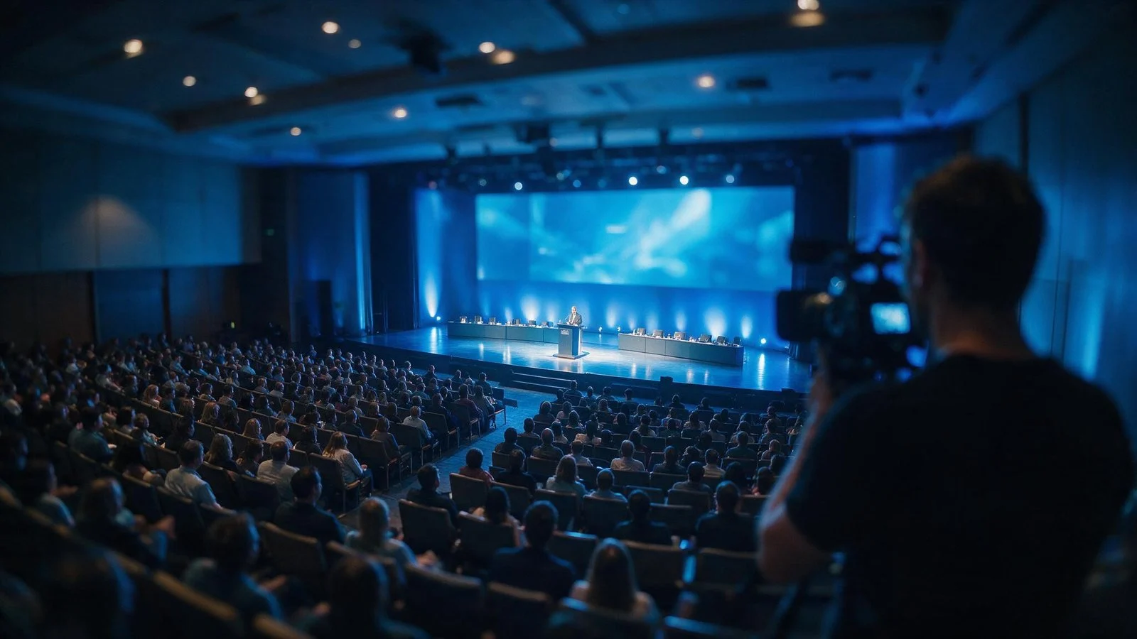 Realización y emisión en directo de un congreso profesional